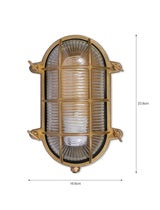 Garden Trading Devonport Bulkhead Wall Light Brass