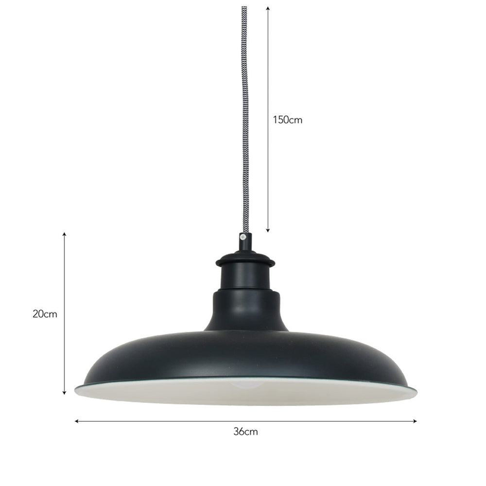 Garden Trading Toulon Pendant Light in Carbon