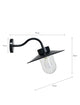 Garden Trading Swan Neck Wall Light Carbon