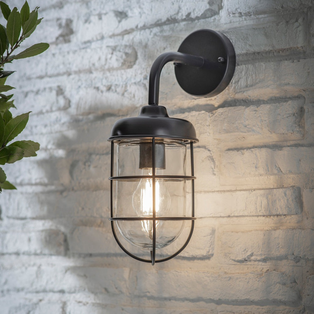 Garden Trading Harbour Outdoor Wall Light in Carbon