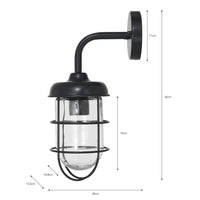 Garden Trading Harbour Outdoor Wall Light in Carbon