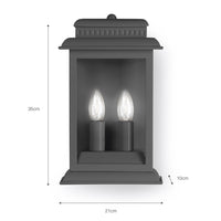 Garden Trading Belvedere Outdoor Light in Charcoal