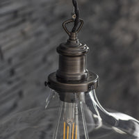 Garden Trading Hoxton Large Pendant Light in Antique Bronze