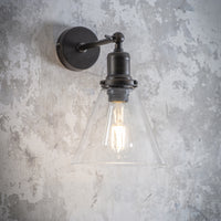 Garden Trading Hoxton Cone Wall Light in Antique Bronze