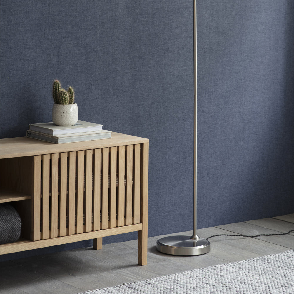 Garden Trading Hoxton Dome Floor Lamp in Satin Nickel