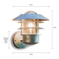 Garden Trading St Ives Outdoor Strand Light - Galvanised Steel