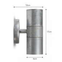 Garden Trading St Ives Outdoor Up & Down Light - Galvanised Steel