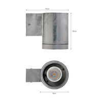 Garden Trading St Ives Outdoor Down Light, Large - Galvanised Steel