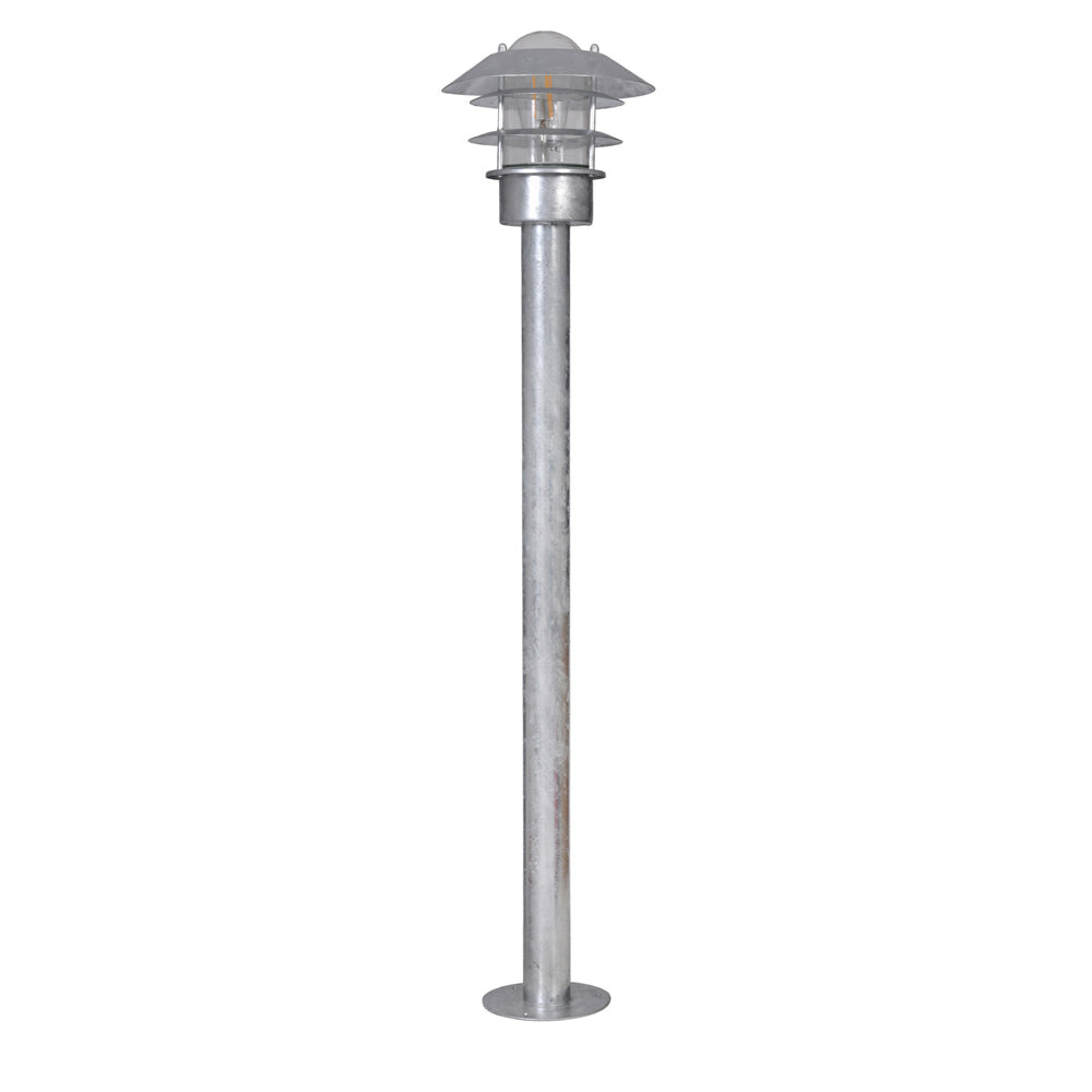 Garden Trading St Ives Outdoor Strand Post Lamp - Galvanised Steel