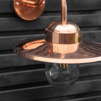 Garden Trading Howick Outdoor Wall Light in Raw Copper