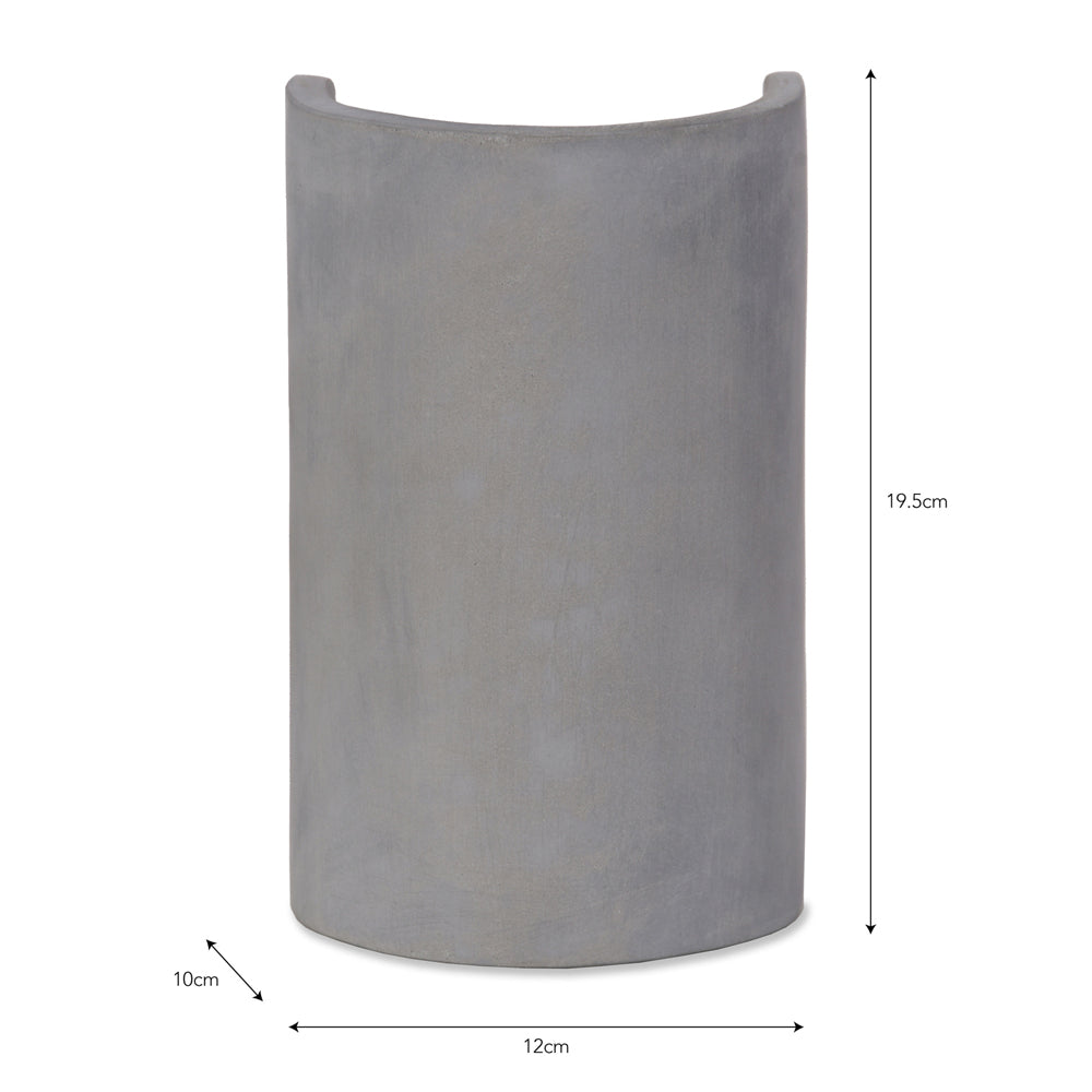 Garden Trading Kew Up & Down Outdoor Wall Light in Concrete