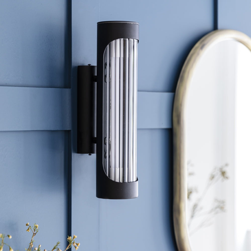 Garden Trading Novello Wall Light in Black Steel