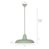 Garden Trading Toulon Pendant Light in Sage