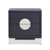 Liang & Eimil Otium Bedside Table Polished Stainless Steel