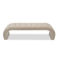 Liang & Eimil Coppola Bench - Oxford Latte Velvet