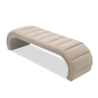 Liang & Eimil Coppola Bench - Oxford Latte Velvet