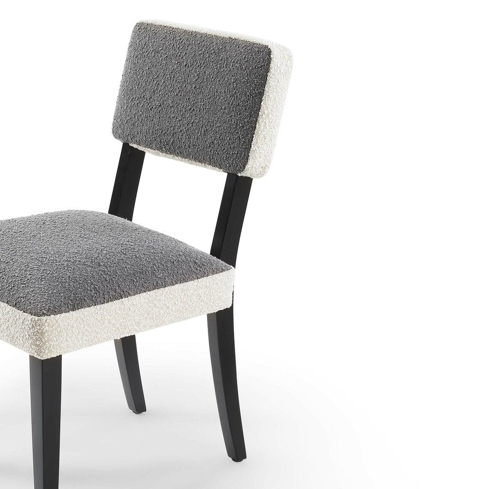 Alfama Dining Chair - Boucle Sand & Graphic Grey LiangAndEimil 5
