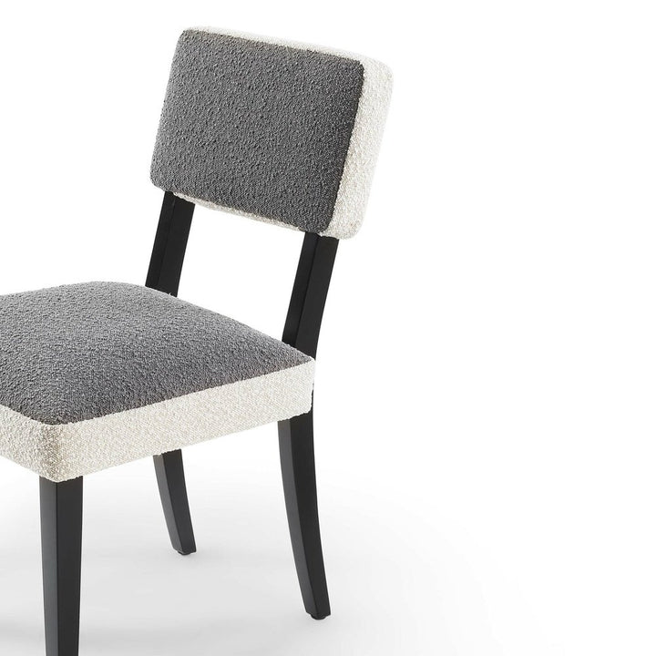 Alfama Dining Chair - Boucle Sand & Graphic Grey LiangAndEimil 5