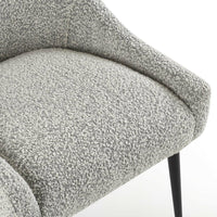 Liang & Eimil Cohen Dining Chair - Boucle Whisk & Matt Black