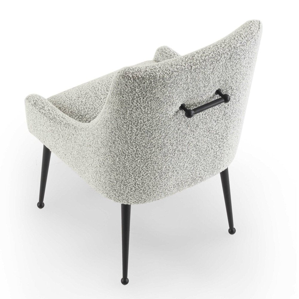 Cohen Dining Chair - Boucle Whisk & Matt Black LiangAndEimil 3