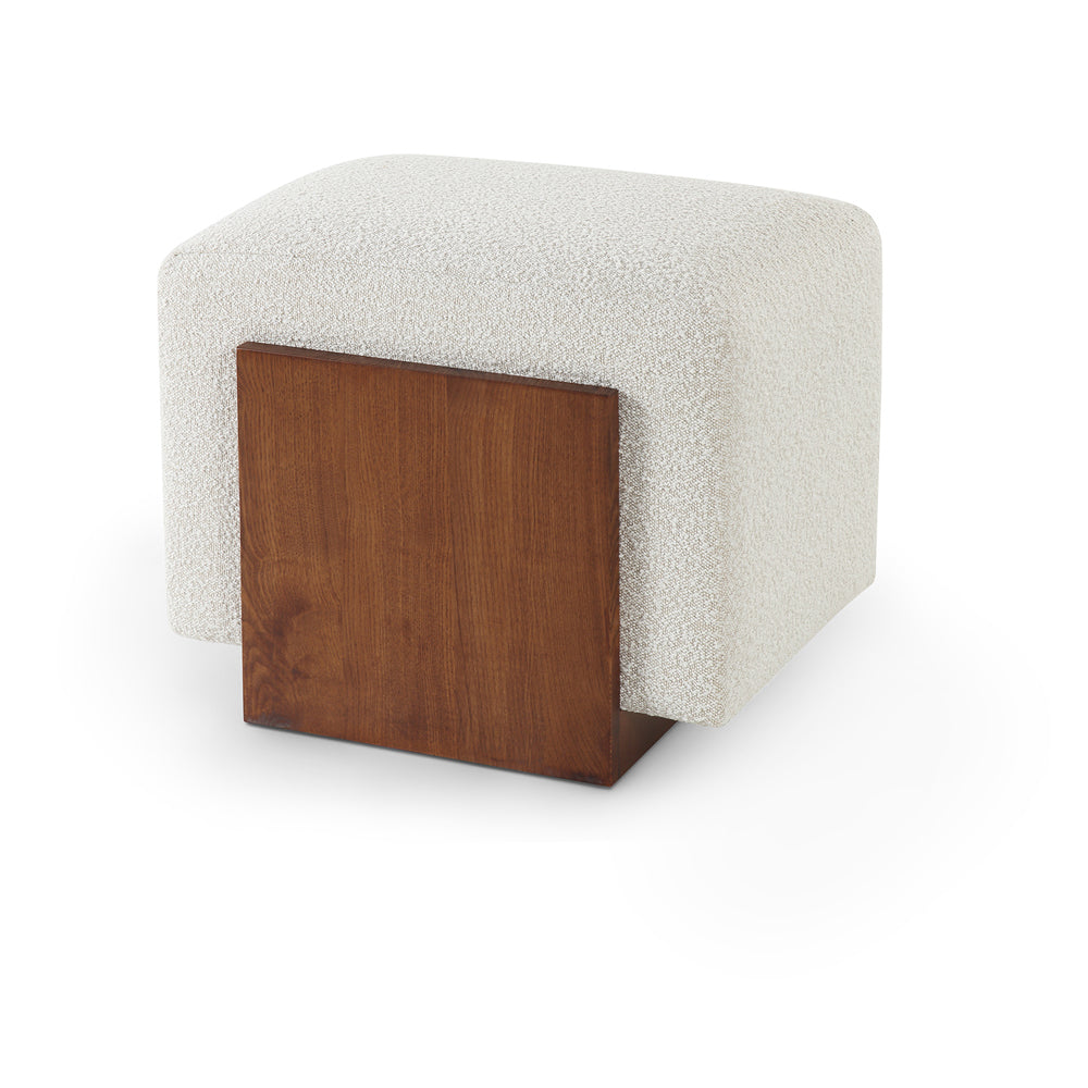 Liang & Eimil Warwick Stool - Boucle Sand & Classic Brown