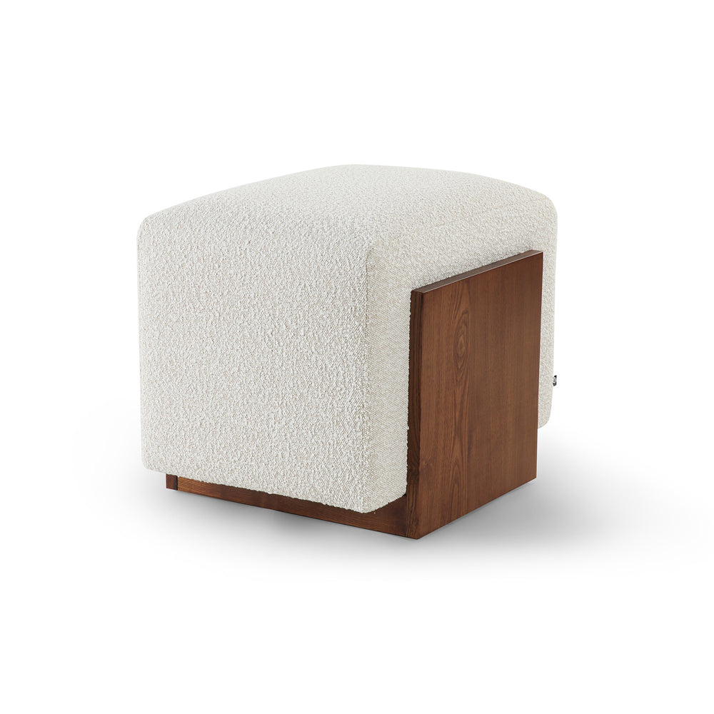 Liang & Eimil Warwick Stool - Boucle Sand & Classic Brown