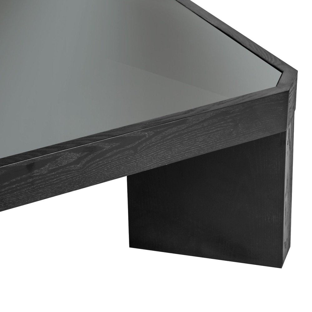 Baltimore Square Coffee Table - Black Ash & Glass LiangAndEimil 3