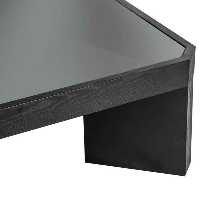 Baltimore Square Coffee Table - Black Ash & Glass LiangAndEimil 3