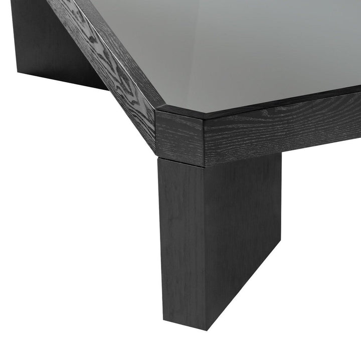 Baltimore Square Coffee Table - Black Ash & Glass LiangAndEimil 4