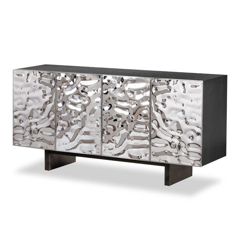 LiangAndEimil Baltimore Sideboard - Polished Hammered Finish