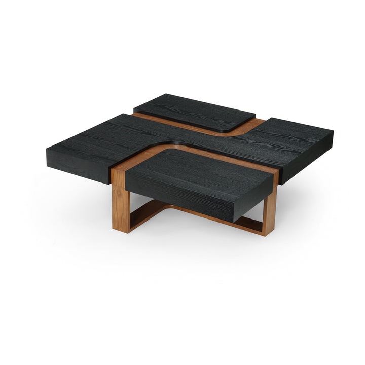 Grove Square Coffee Table - Wenge & Classic Brown LiangAndEimil 3