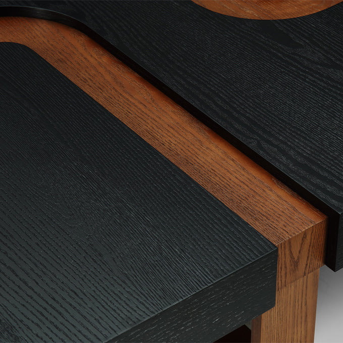 Grove Square Coffee Table - Wenge & Classic Brown LiangAndEimil 6