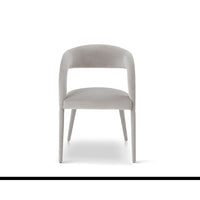 Liang & Eimil Salma Dining Chair Gainsborough Ash Grey Velvet