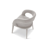 Liang & Eimil Salma Dining Chair Gainsborough Ash Grey Velvet