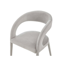 Liang & Eimil Salma Dining Chair Gainsborough Ash Grey Velvet