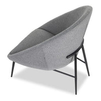 Liang & Eimil Ovalo Boucle Occasional Chair in Grey