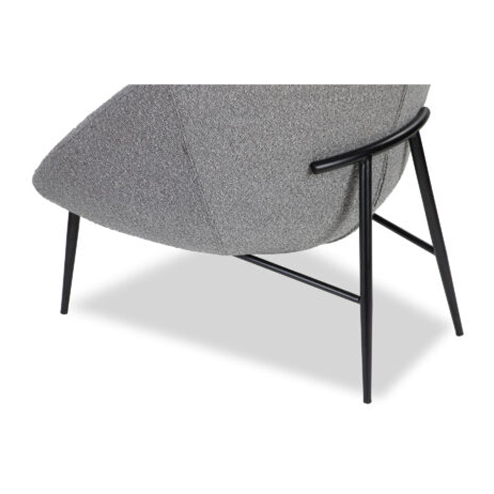 Liang & Eimil Ovalo Boucle Occasional Chair in Grey