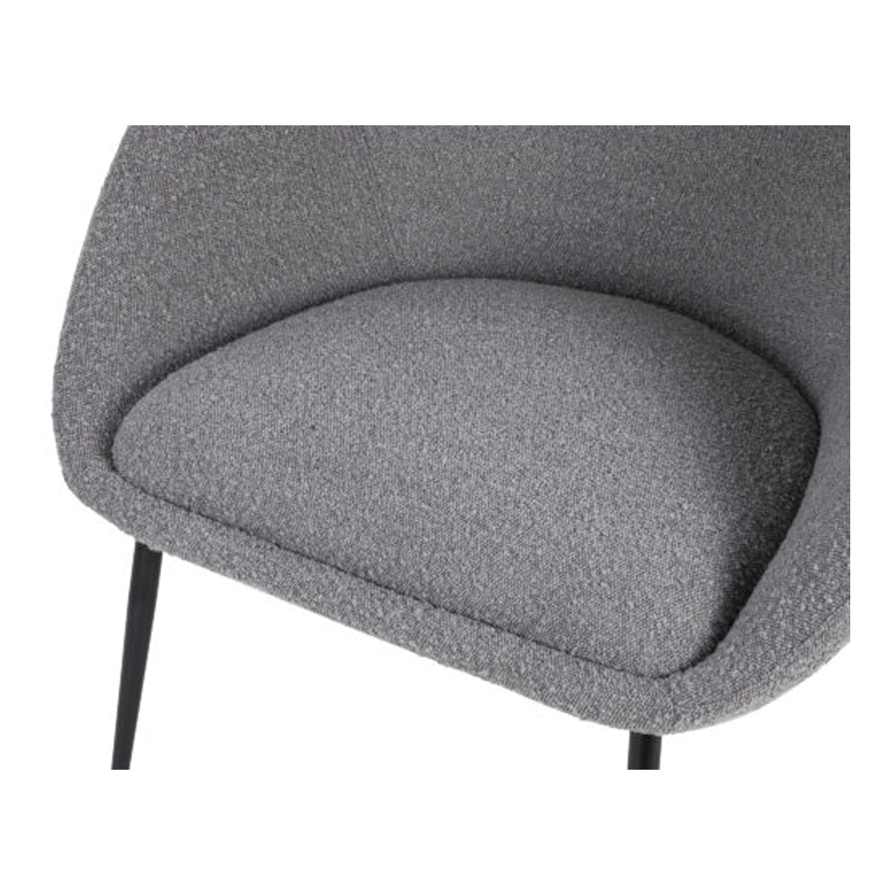 Liang & Eimil Ovalo Boucle Occasional Chair in Grey