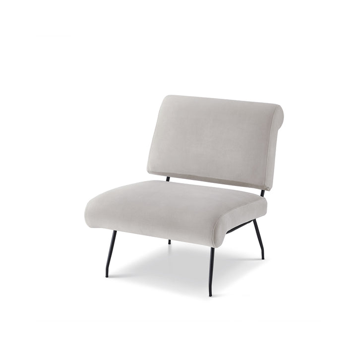 Abacus Occasional Chair - Gainsborough Ash Grey Velvet LiangAndEimil 2