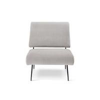 Liang & Eimil Abacus Occasional Chair Gainsborough Ash Grey Velvet