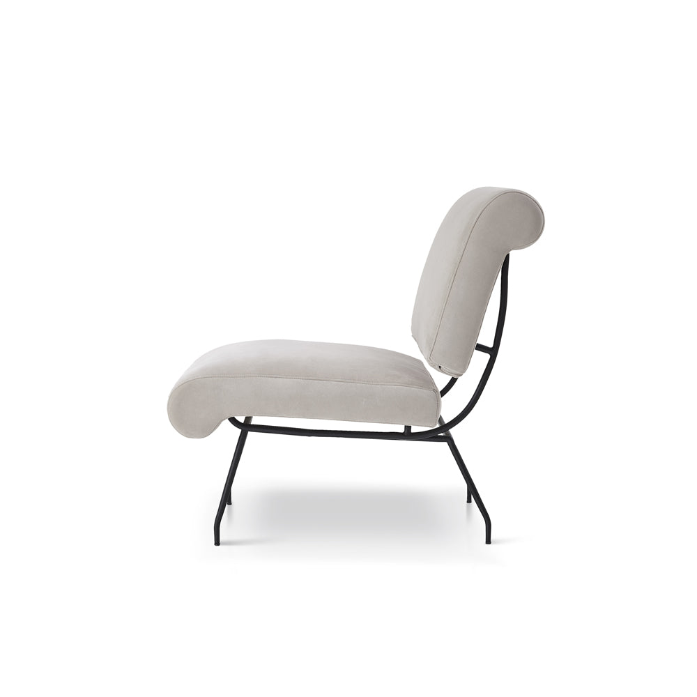 Abacus Occasional Chair - Gainsborough Ash Grey Velvet LiangAndEimil 3