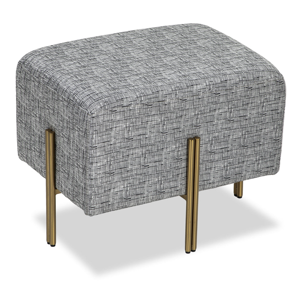 Alton Footstool - Artesan Black & White LiangAndEimil 2