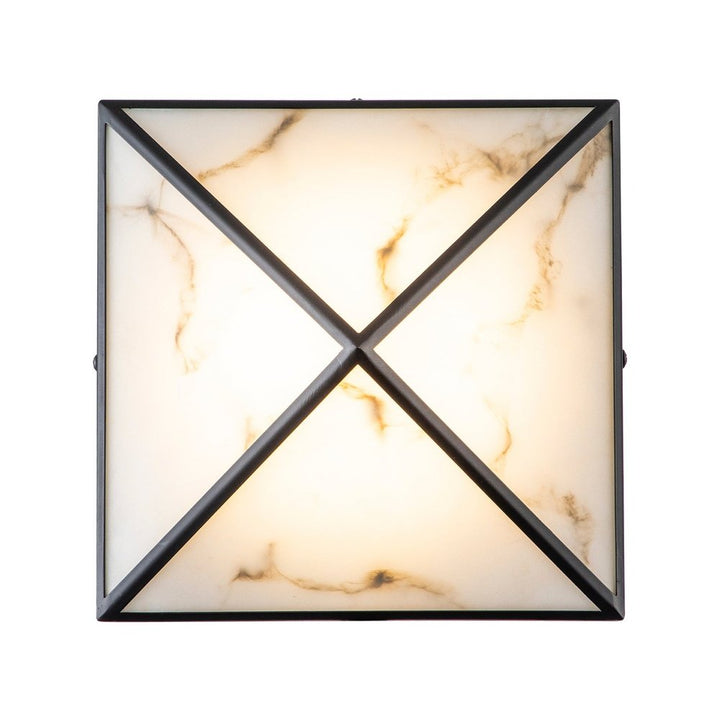 Abacus Wall Lamp - Black & Alabaster Effect LiangAndEimil 1