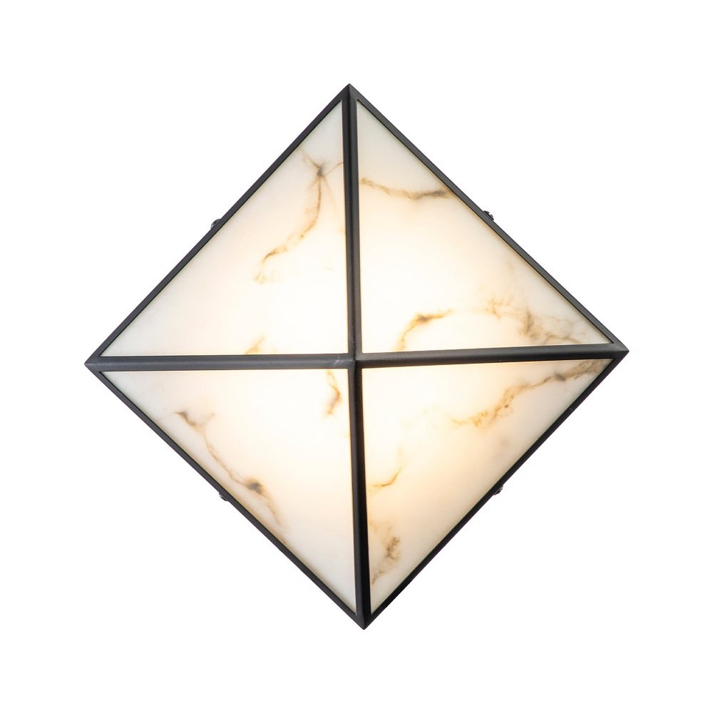 Abacus Wall Lamp - Black & Alabaster Effect LiangAndEimil 5