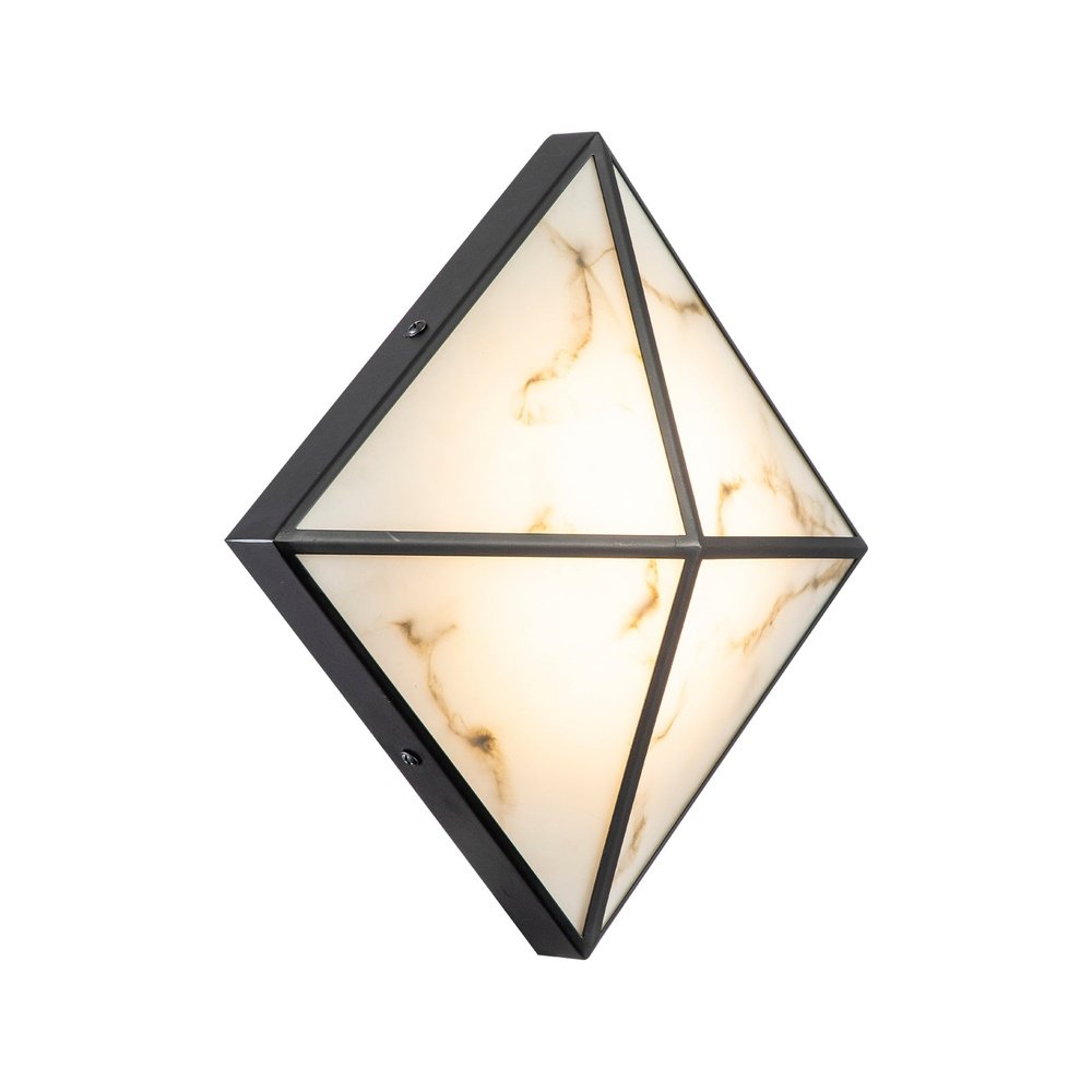 Abacus Wall Lamp - Black & Alabaster Effect LiangAndEimil 4