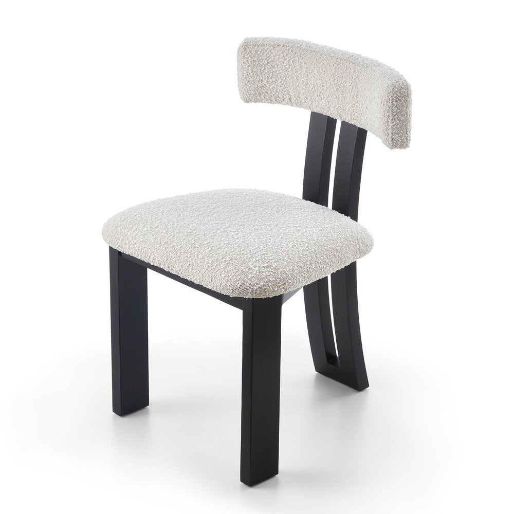 Liang and Eimil Tauron Dining Chair - Boucle Sand & Matt Black LiangAndEimil 4