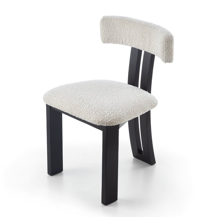 Liang and Eimil Tauron Dining Chair - Boucle Sand & Matt Black LiangAndEimil 4