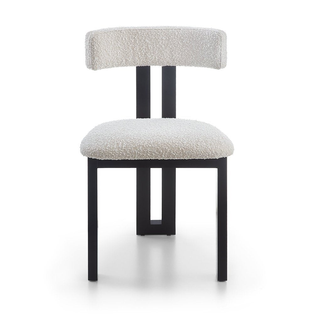 Liang and Eimil Tauron Dining Chair - Boucle Sand & Matt Black LiangAndEimil 1