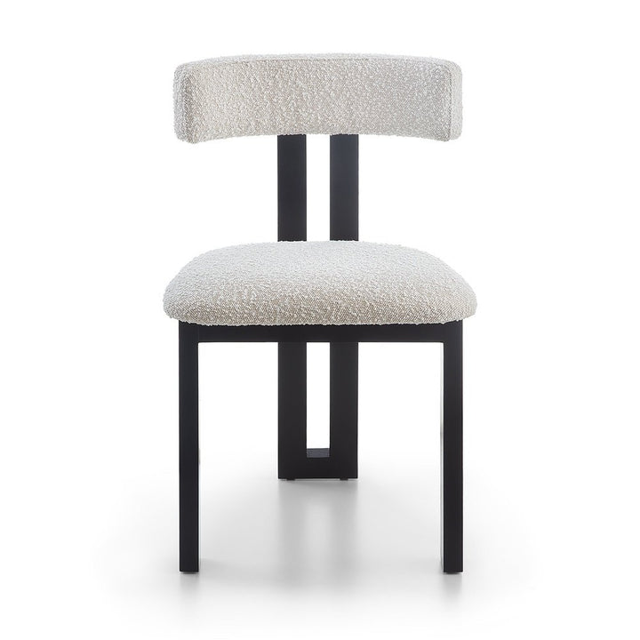Liang and Eimil Tauron Dining Chair - Boucle Sand & Matt Black LiangAndEimil 1