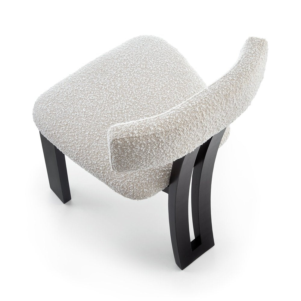 Liang and Eimil Tauron Dining Chair - Boucle Sand & Matt Black LiangAndEimil 6